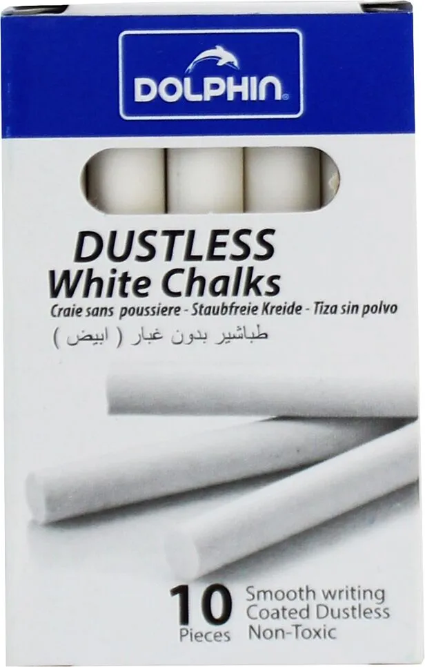 White chalks "Dolphin" 10 pcs
