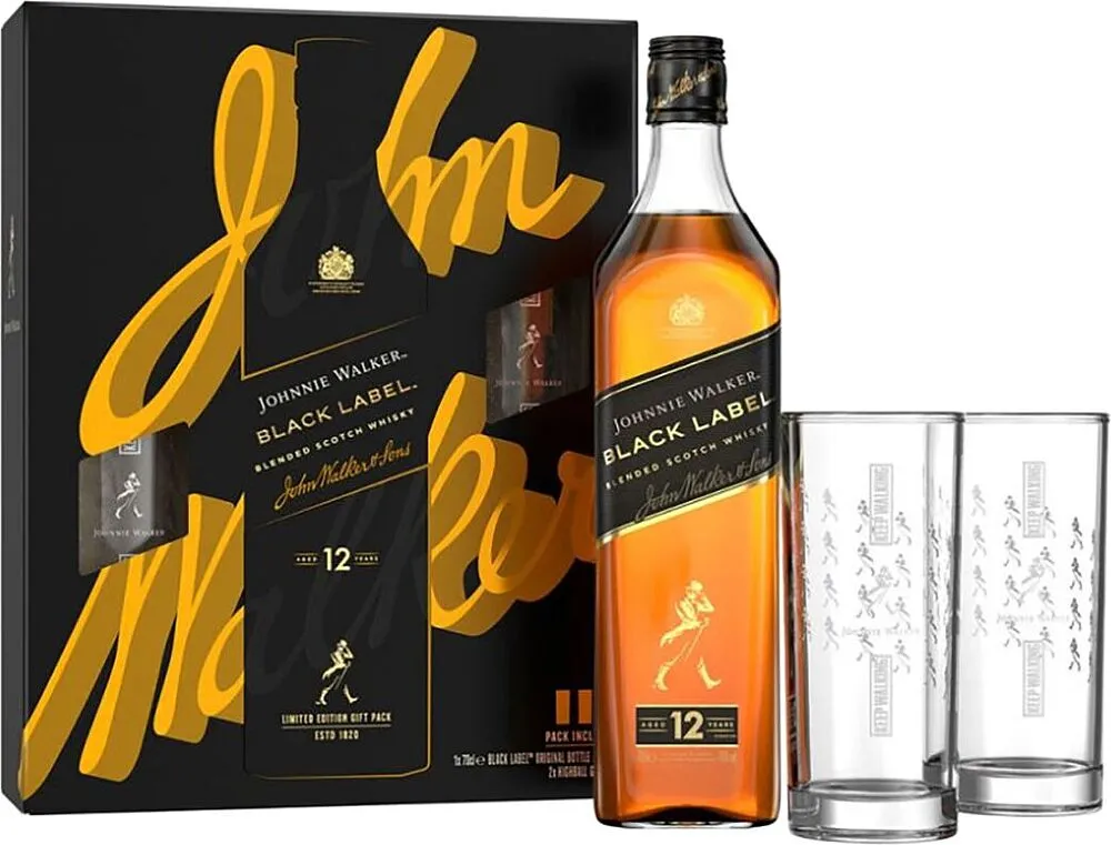 Whiskey "Johnnie Walker 12 Black Label" 0,7l   