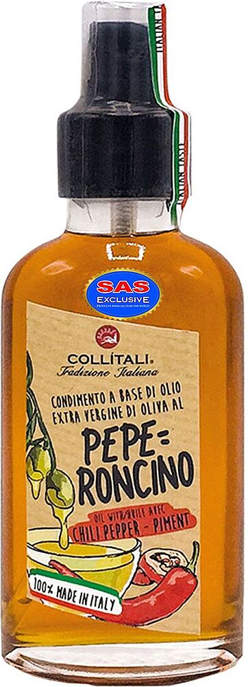 Масло оливковое со вкусом перца "Collitali Peperoncino Extra Virgin" 100мл