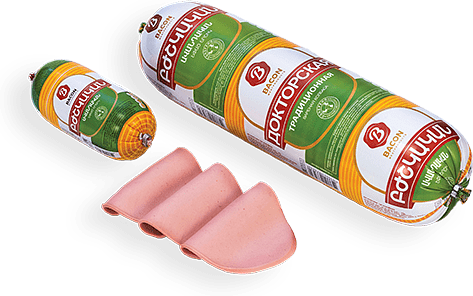 Boiled sausage "Bacon Doctoral" 320g