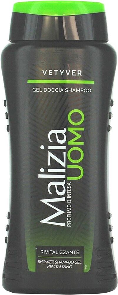 Shampoo-shower gel "Malizia Vetyver" 250ml
