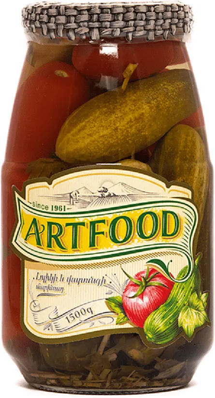 Marinated tomatoes and cucumber "Artfood" 1.5kg