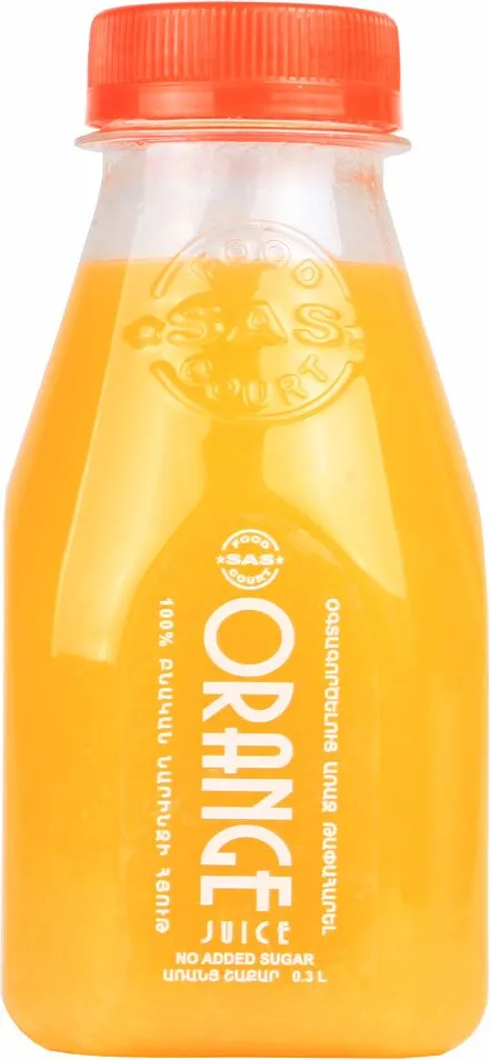 Натуральный апельсиновый сок "SAS'' 0.3л