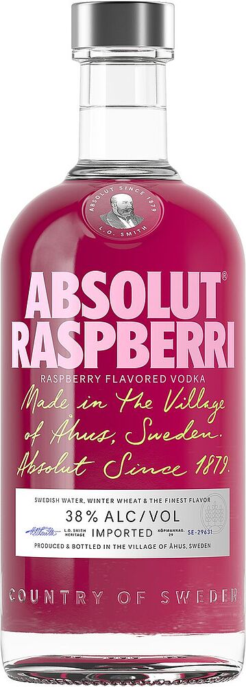 Rasberry vodka "Absolut Raspberri" 0.7l