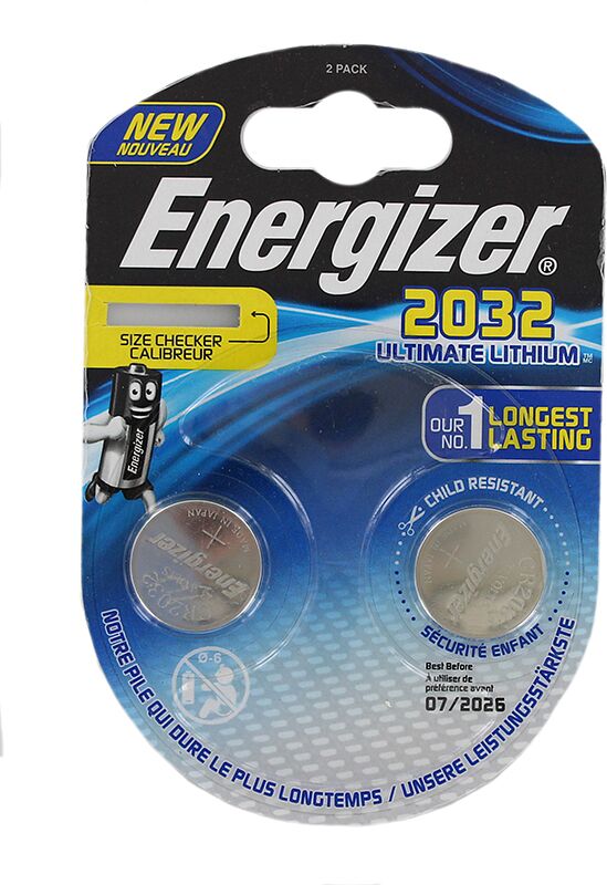 Литиевая батарейка "Energizer max plus CR2032" 2шт