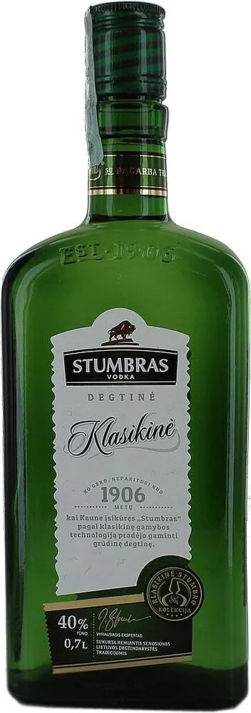 Водка "Stumbras Klasikine" 0,7л