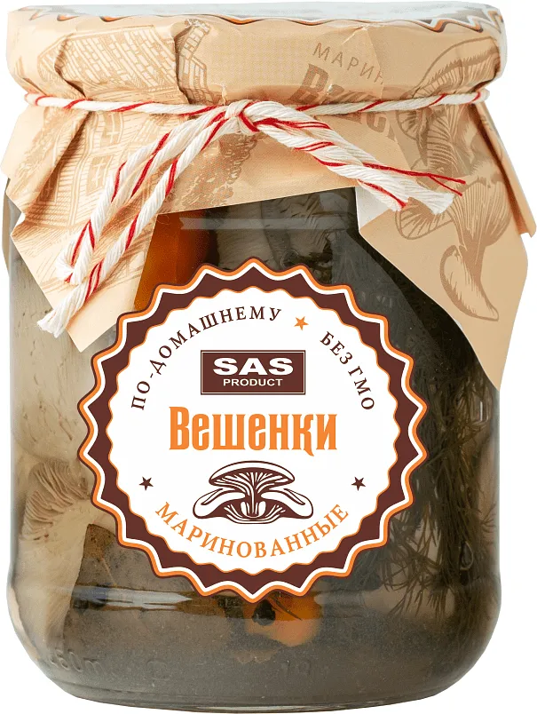 Вешенки маринованные "SAS Product" 400г