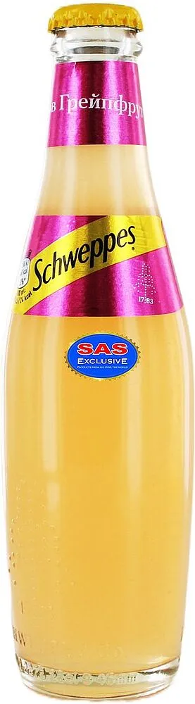 Освежающий газированный напиток "Schweppes" 0.25л Грейпфрут и Мята