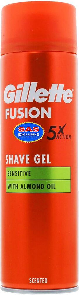 Shaving gel "Gillette Fusion 5" 200ml
