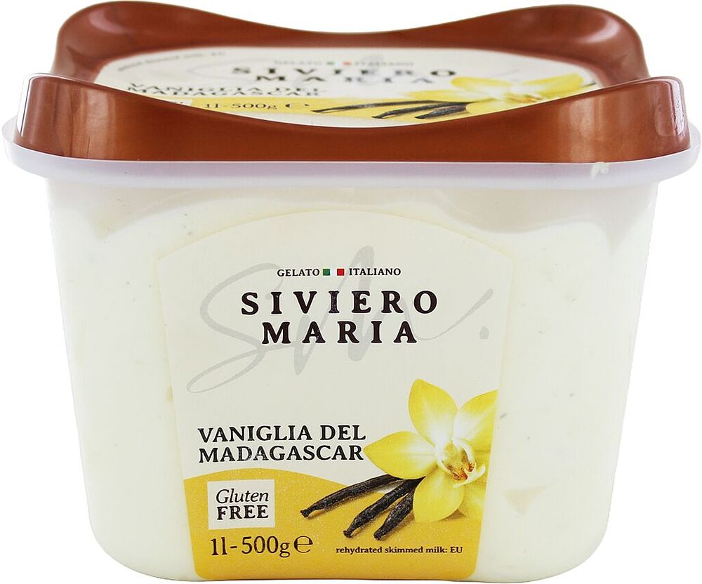 Պաղպաղակ վանիլային «Siviero Maria Vanilla» 500գ 