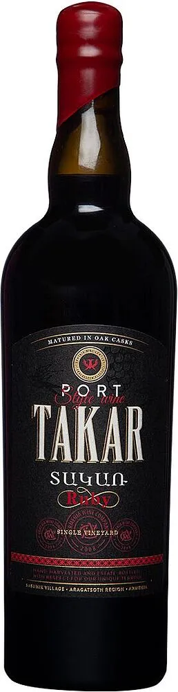 Red wine "Takar Ruby Porto" 0.75l