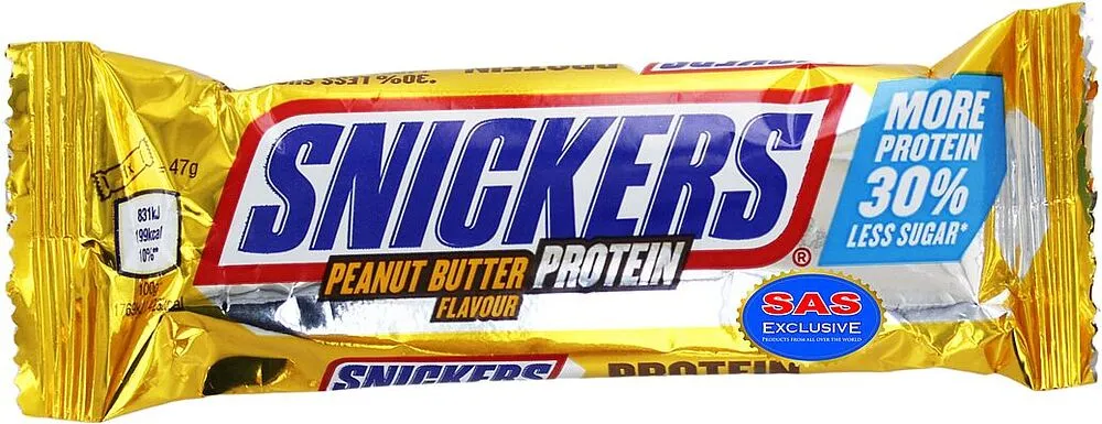 Chocolate stick "Snickers Protein" 47g