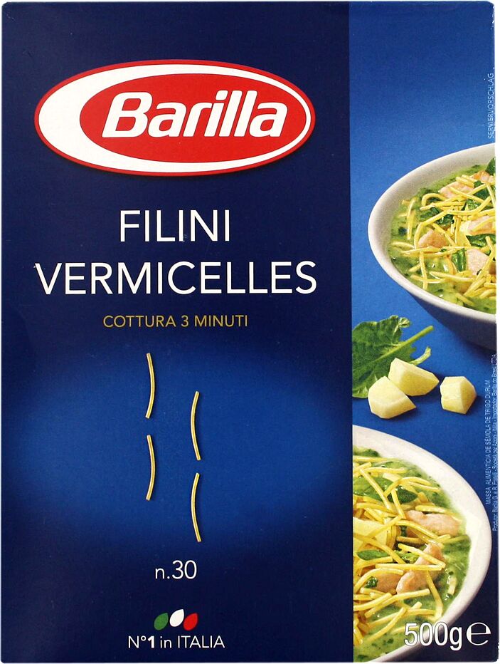 Vermicelli  ''Barilla Filini № 30" 500g 
