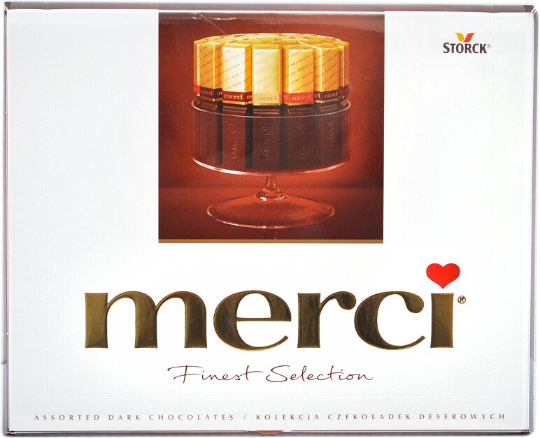 Набор шоколадных конфет "Merci" 250г