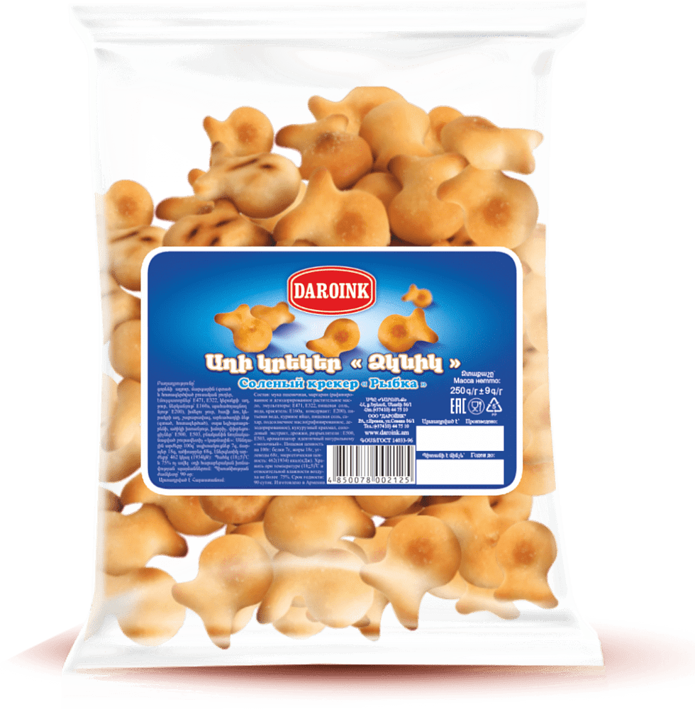 Salted crackers "Daroink Fish" 250g 