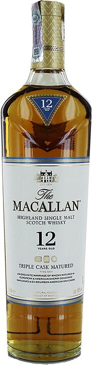Whiskey "Macallan 12 Fine Oak" 0.7l 