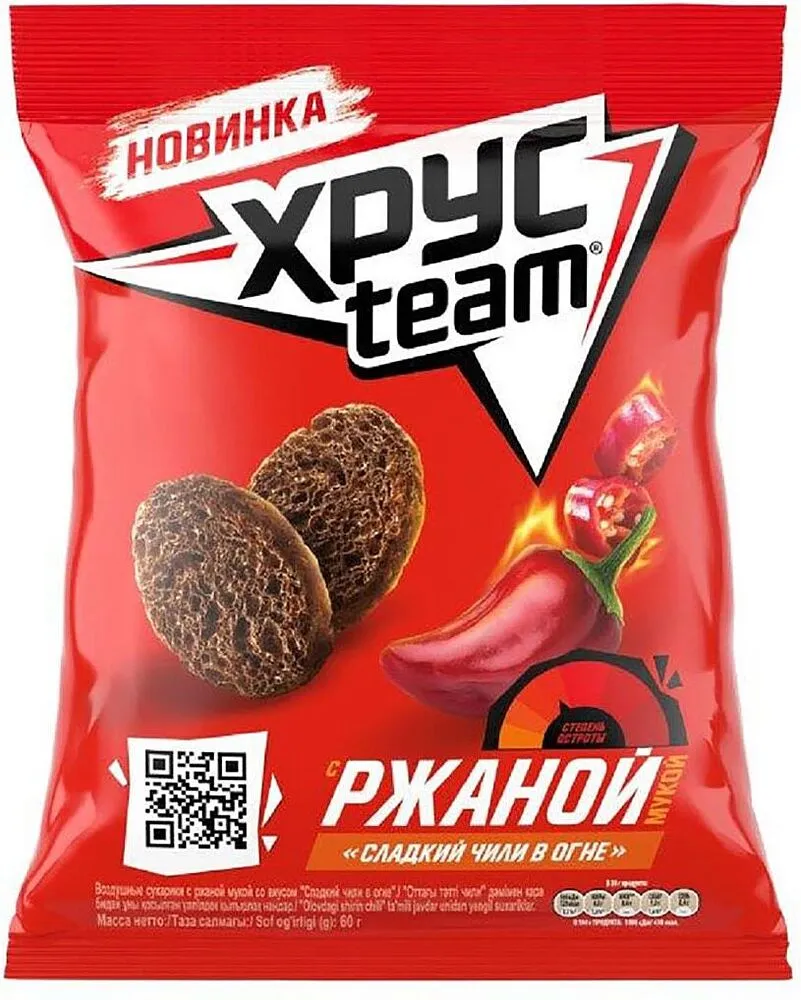 Չորահաց «Xrus Team» 60գ Չիլի
 