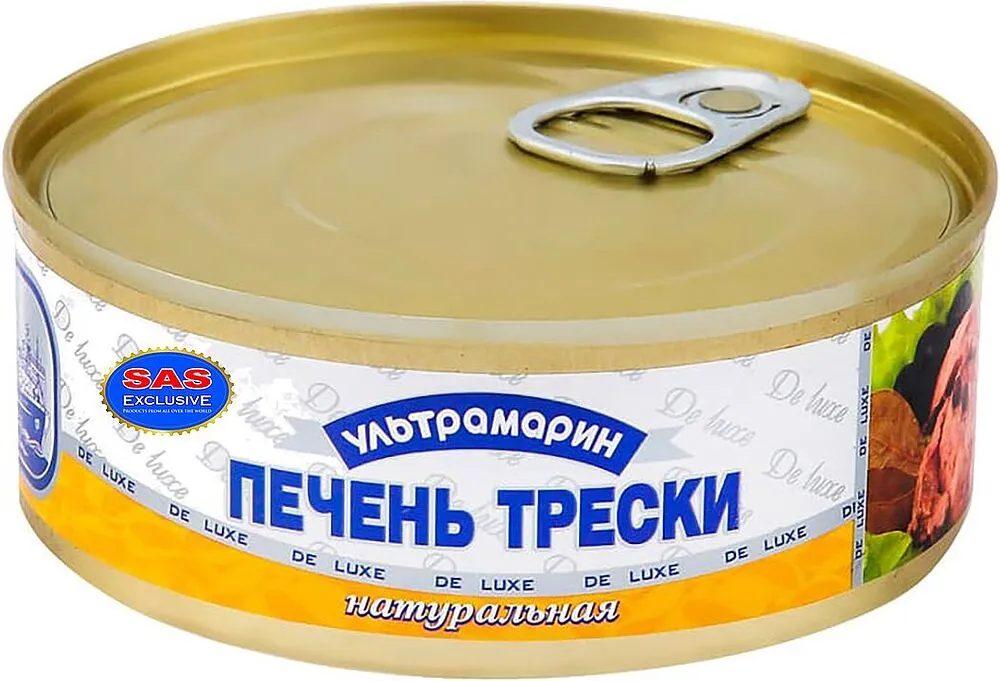 Cod liver "Ultramarin" 230g
