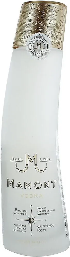 Vodka "Mamont" 0.5l