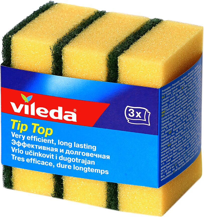 Dishwashing sponge "Vileda"  3pcs