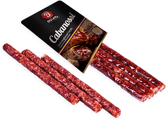 Raw smoked sausage product "Bacon Cabanossi" 60g