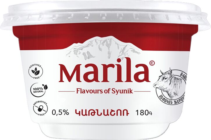 Curds "Marila" 180g, richness:0.5%