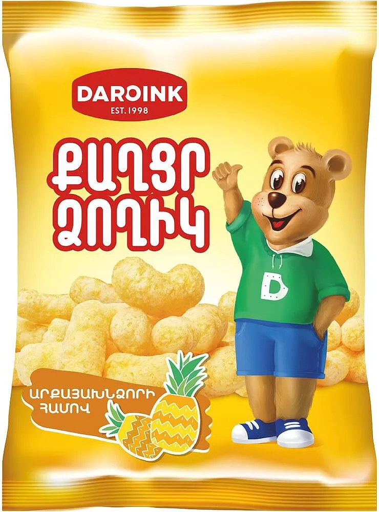 Pineapple corn sticks "Daroink" 80g 