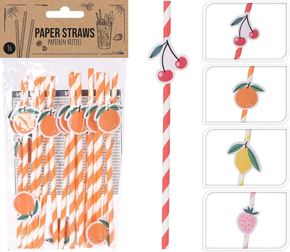 Straws 16pcs.
