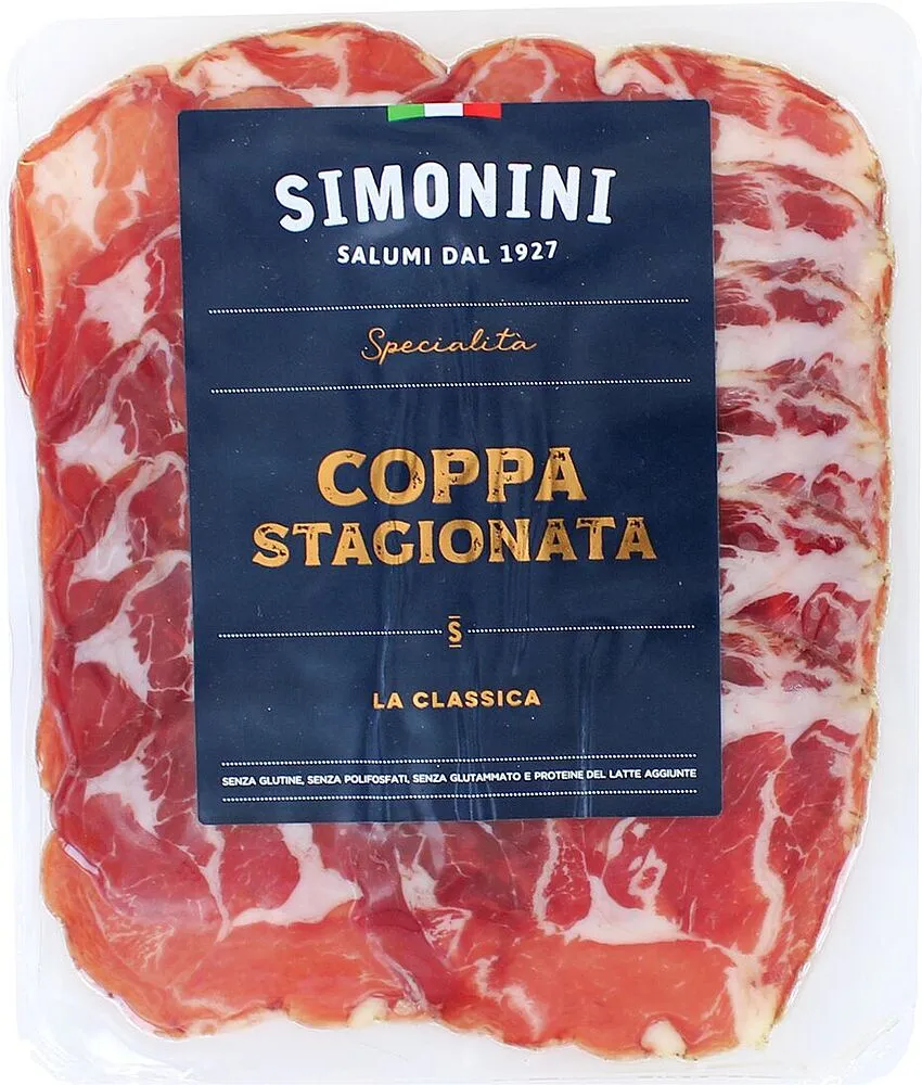 Coppa sliced "Simonini Stagionata" 100g