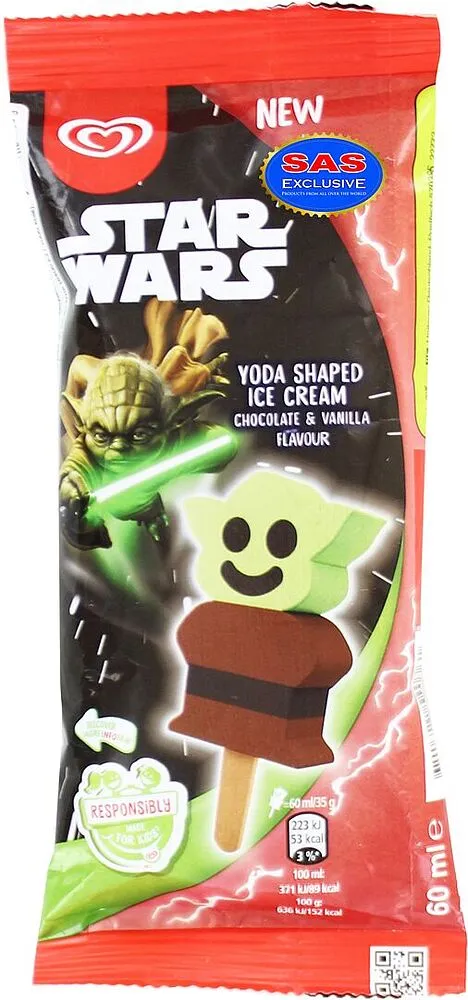 Мороженое ванильное и шоколадное "Star Wars" 35г
