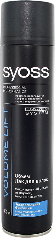 Hairspray "Syoss Volume Lift" 400ml