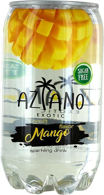 Освежающий газированный напиток "Aziano" 350мл Манго