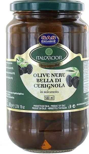 Ձիթապտուղ սև կորիզով «Italcarciofi» 540գ