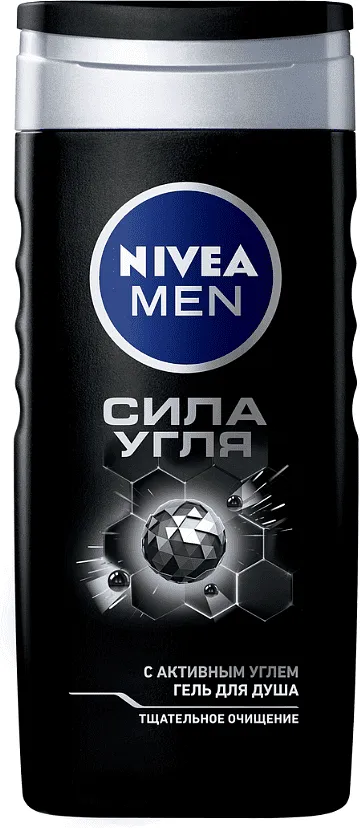 Լոգանքի գել «Nivea Men Сила Угля»  500մլ