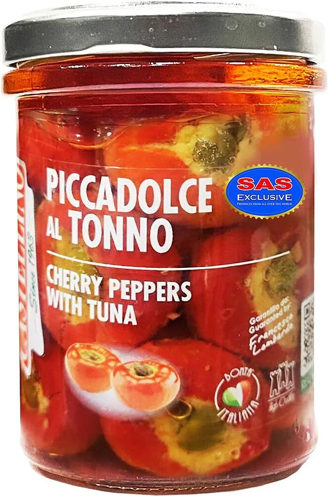 Red pepper with tuna paste "Castellino" 180g