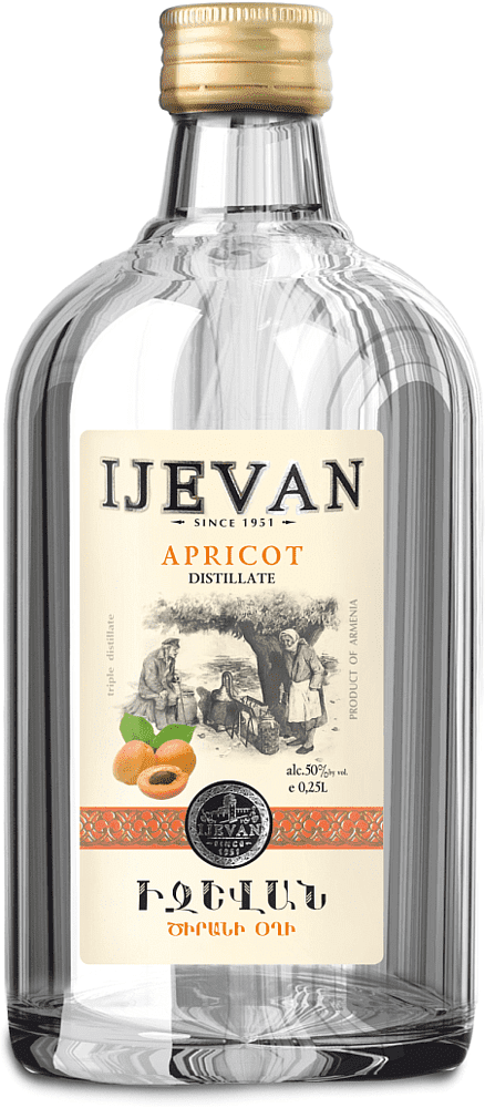Apricot vodka "Ijevan" 0.25l
