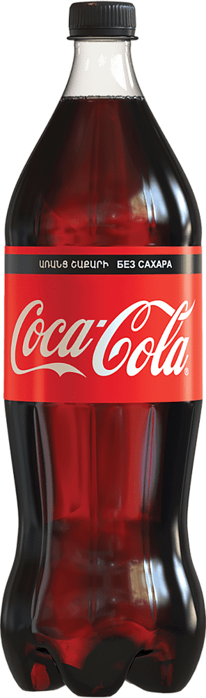 Refreshing carbonated drink  "Coca Cola Zero" 1l