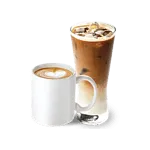 Hot chocolate, cappuccino 
