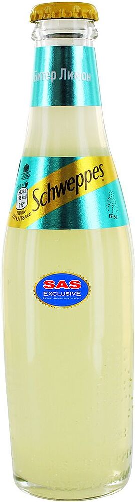 Զովացուցիչ գազավորված ըմպելիք «Schweppes» 0.25լ Կիտրոն