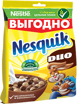 Պատրաստի նախաճաշ «Nestle Nesquik Duo» 500գ