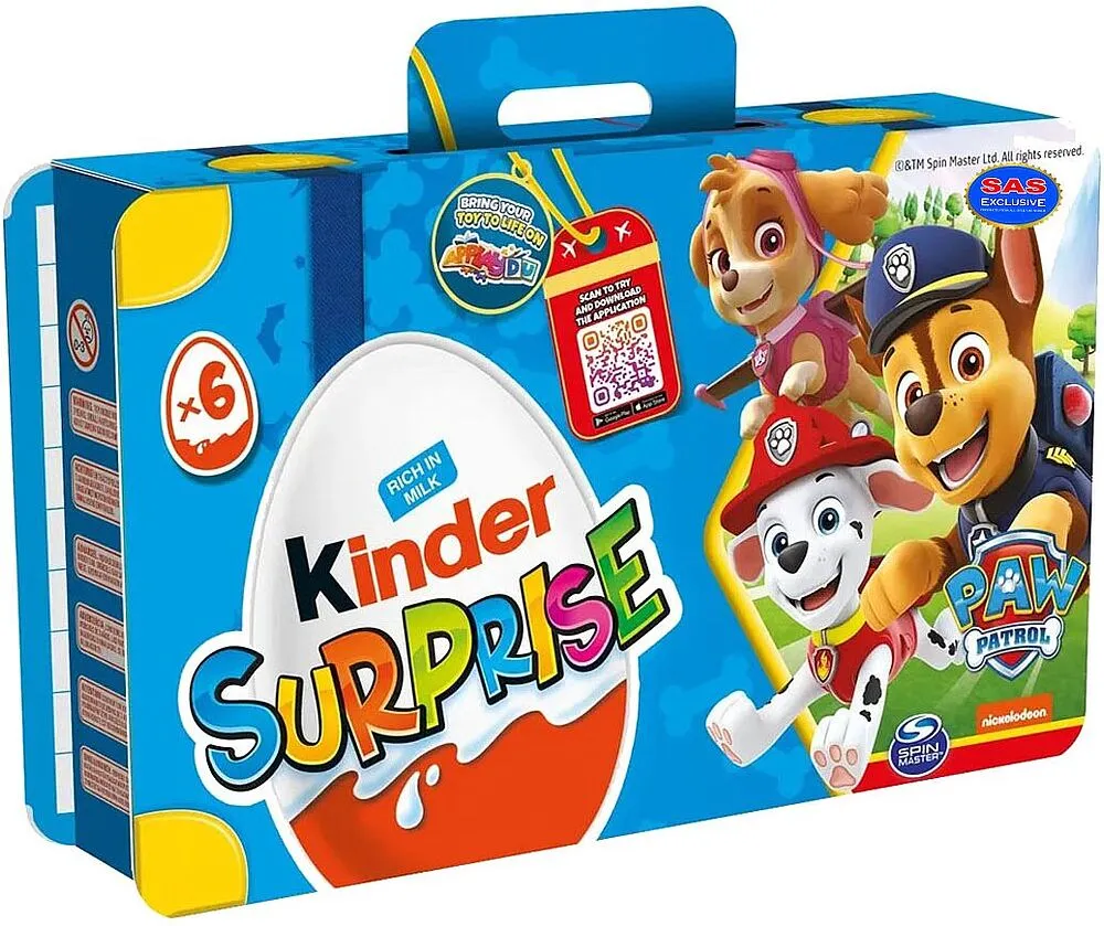 Chocolate egg "Kinder Surprise The Smurfs" 6*20g