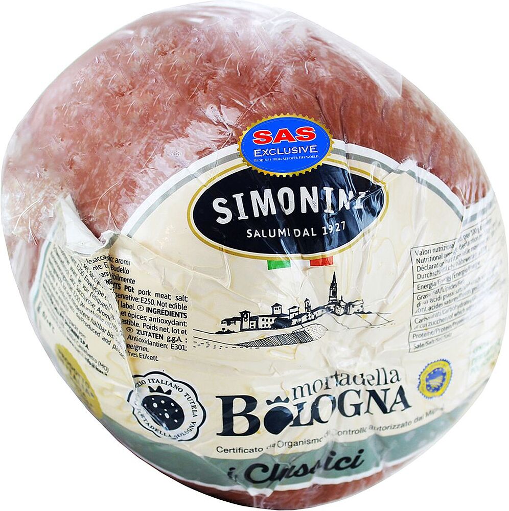 Boiled sausage "Simonini Mortadella Bologna"