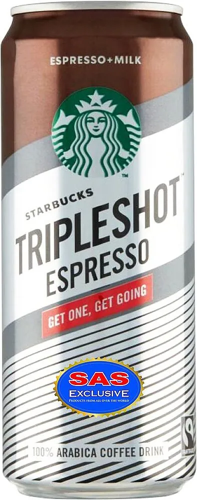 Кофе холодный "Starbucks Тripleshot Еspresso" 300мл