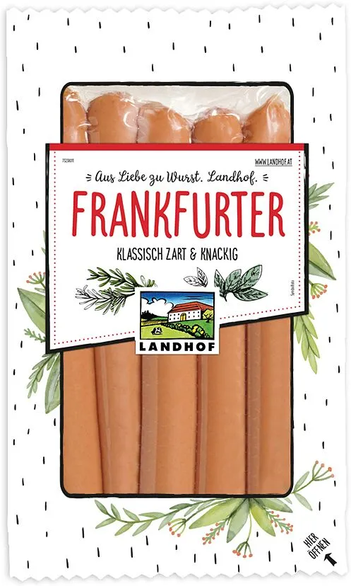 Сосиски "Landhof Frankfurter" 250г  