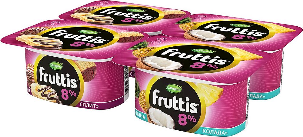 Йогуртный продукт "Campina Fruttis" 115г, жирность:8%