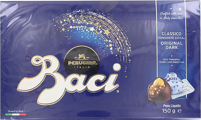 Набор шоколадных конфет "Parugina Baci Original Dark" 150г