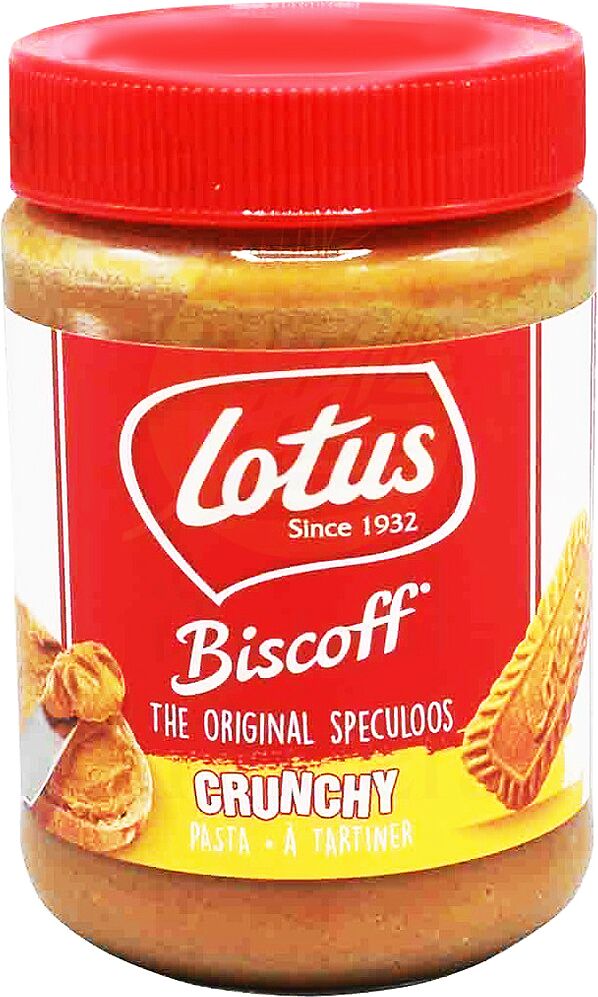 Թխվածքաբլիթի կրեմ «Lotus Biscoff Crunchy» 400գ

