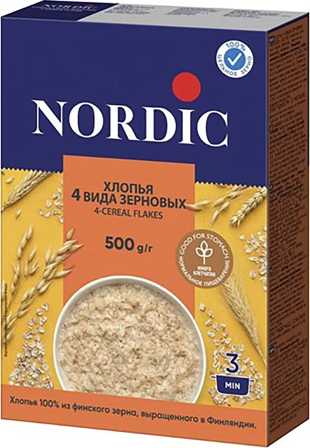 Փաթիլներ հացահատիկների «Nordic» 500գ