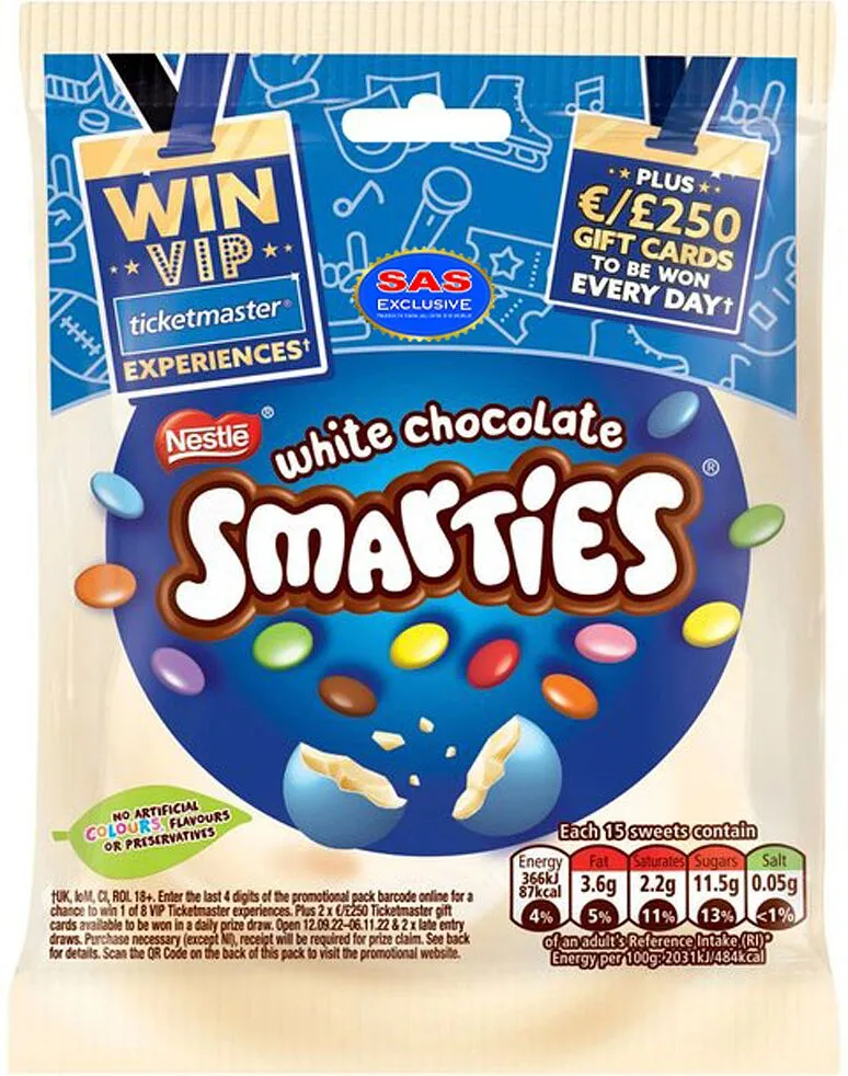 Շոկոլադե դրաժե «Nestle Smarties» 100գ
