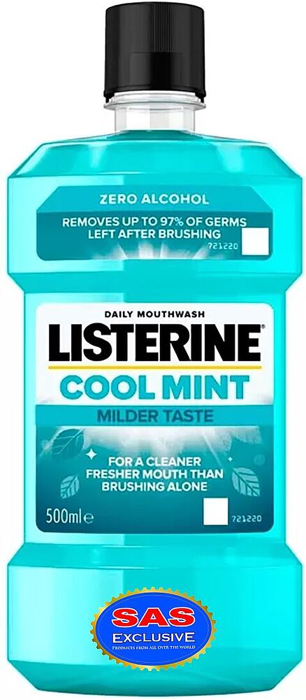 Բերանի խոռոչի ողողման հեղուկ «Listerine Cool Mint Milder Taste» 500մլ
